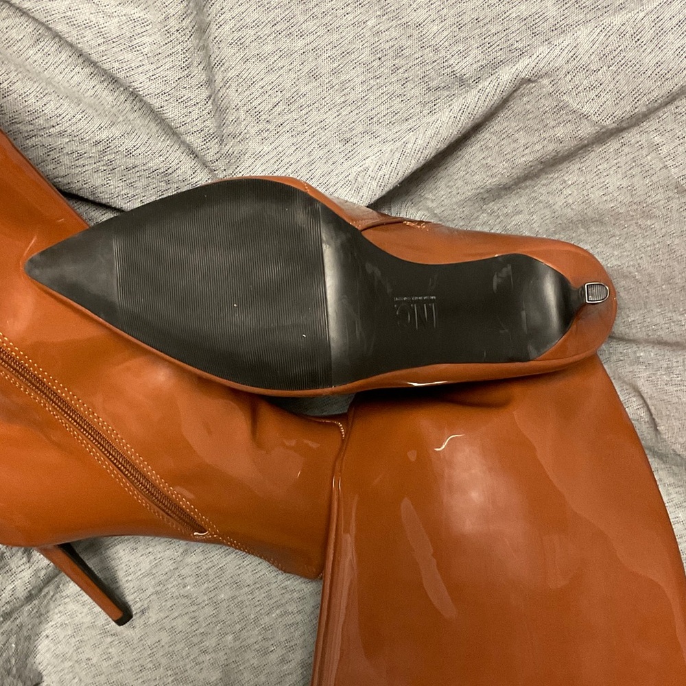 INC International Concepts Tan Over the Knee Boots - Picture 9 of 9